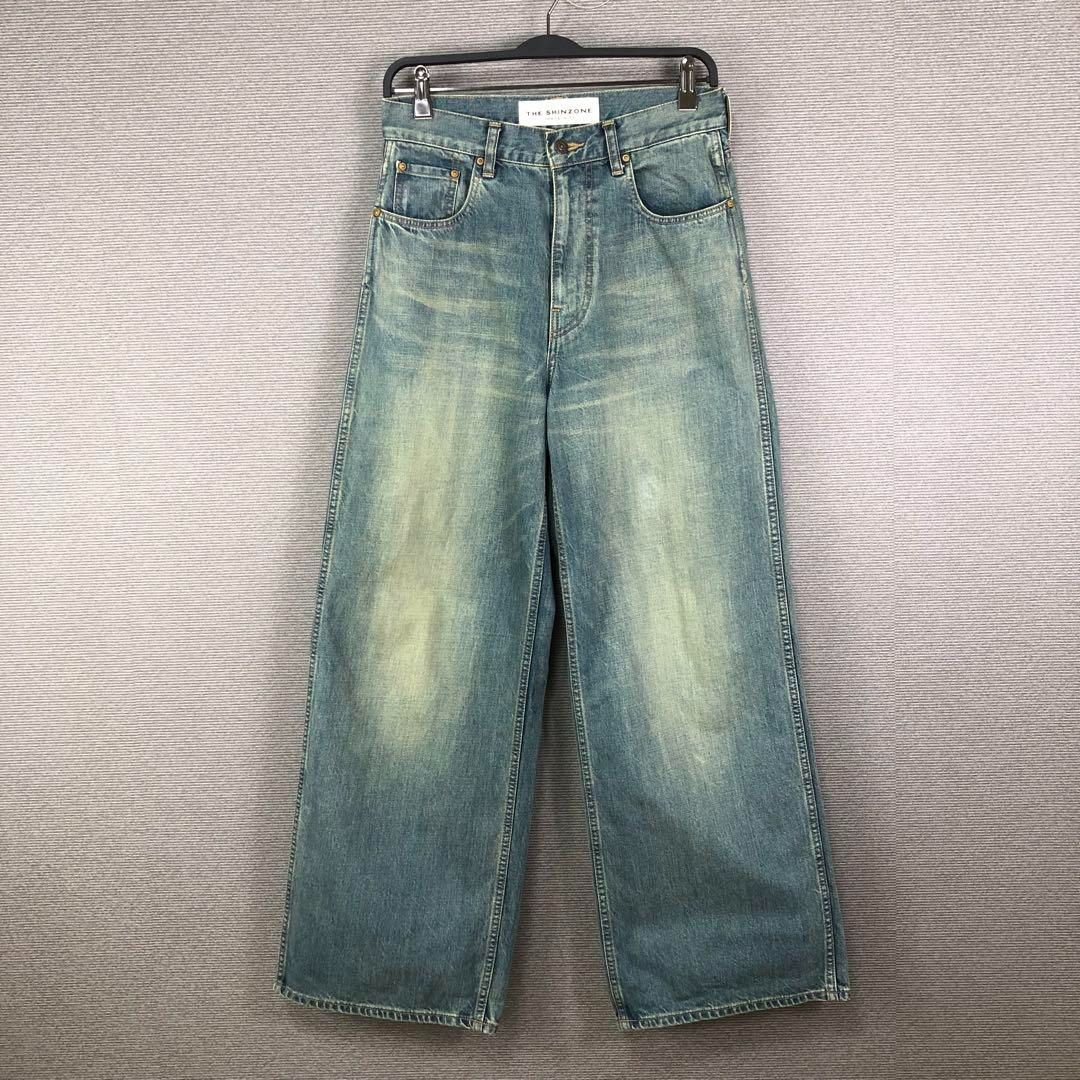 THE 2025 SS DENIM PANTS 34 ブルー 青 シンゾーン コットン ロビンソンデニムパンツ