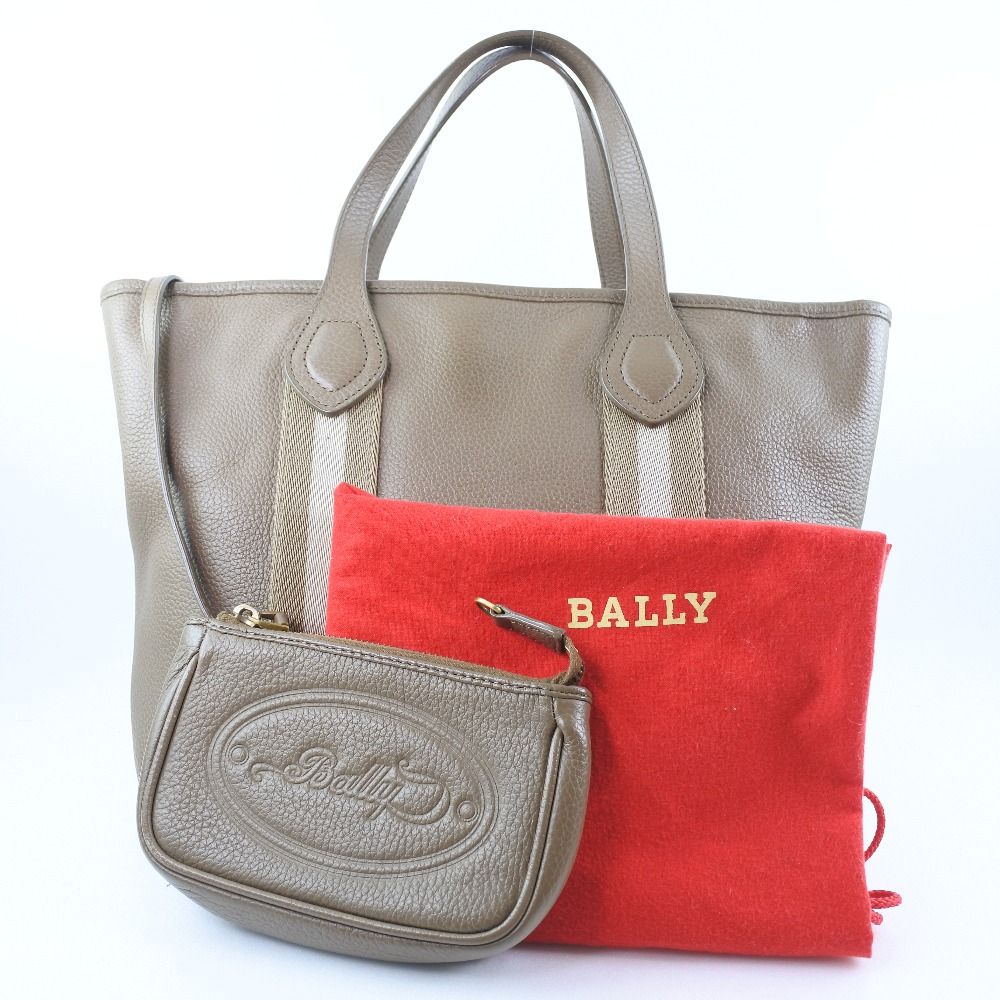 極細繊維クロス 【BALLY】バリー 2WAYショルダー ポーチ付き カーフ