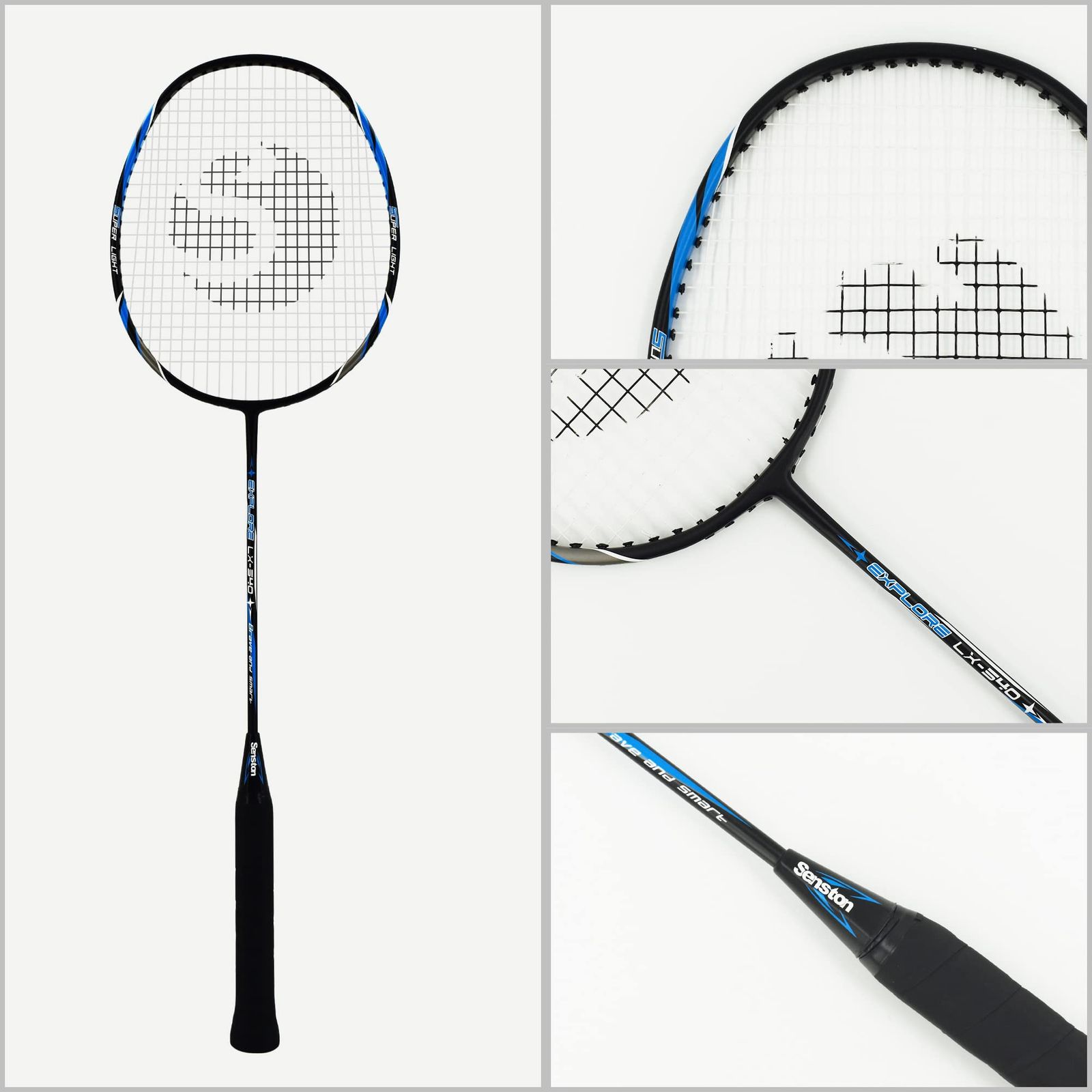 新品 Senston 2本組みバドミントンラケットセットカーボン