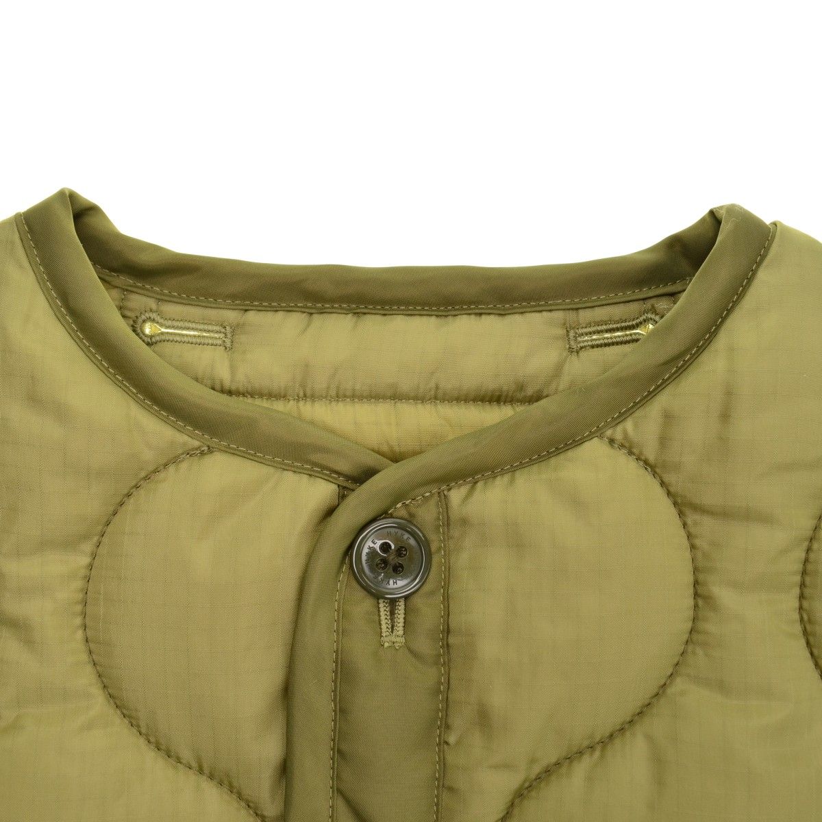 HYKE】24AW 242-17487 QUILTED CROPPED VEST キルテッド クロップド