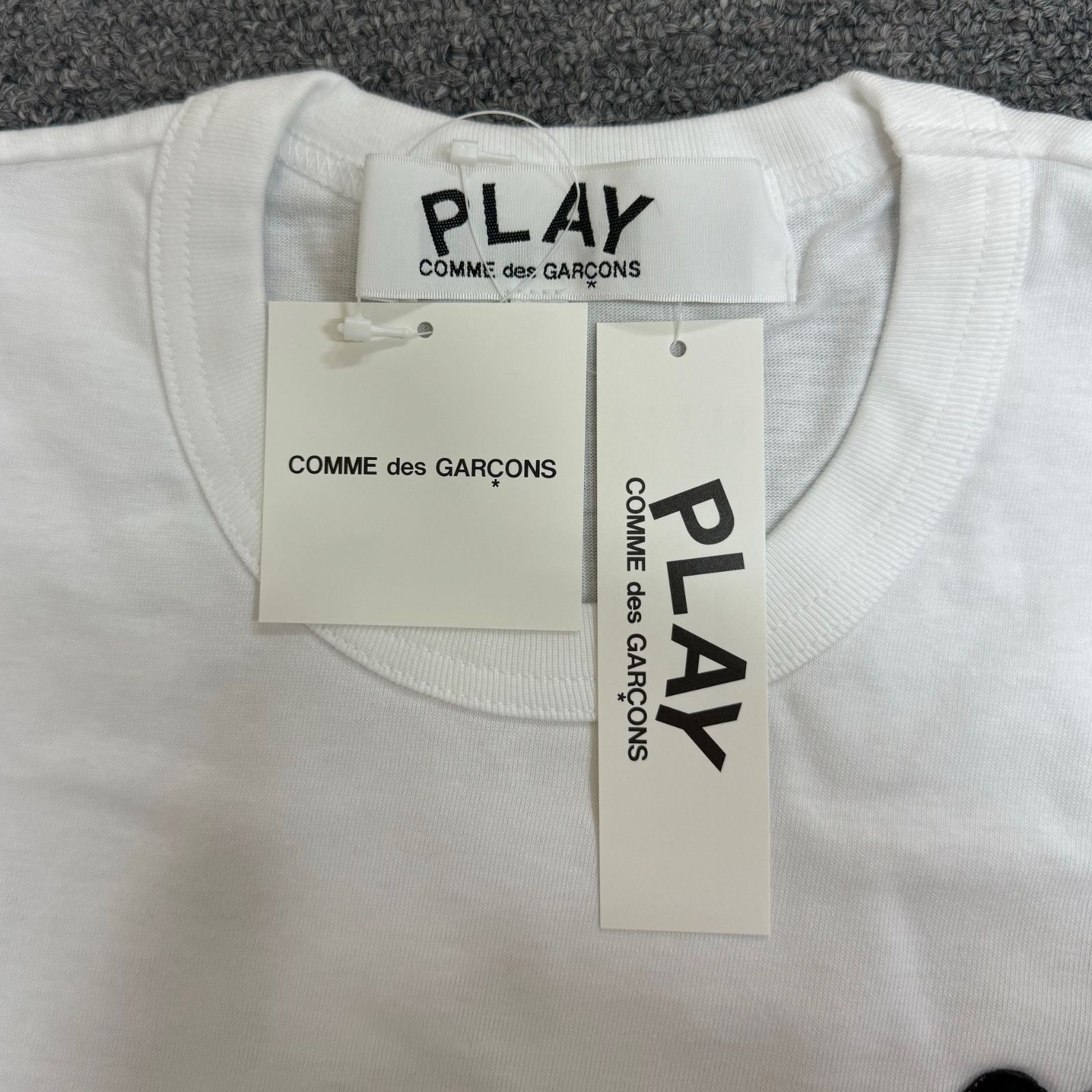 定価7480円 新品 PLAY COMME des GARCONS 24SS ブラックハートワッペン