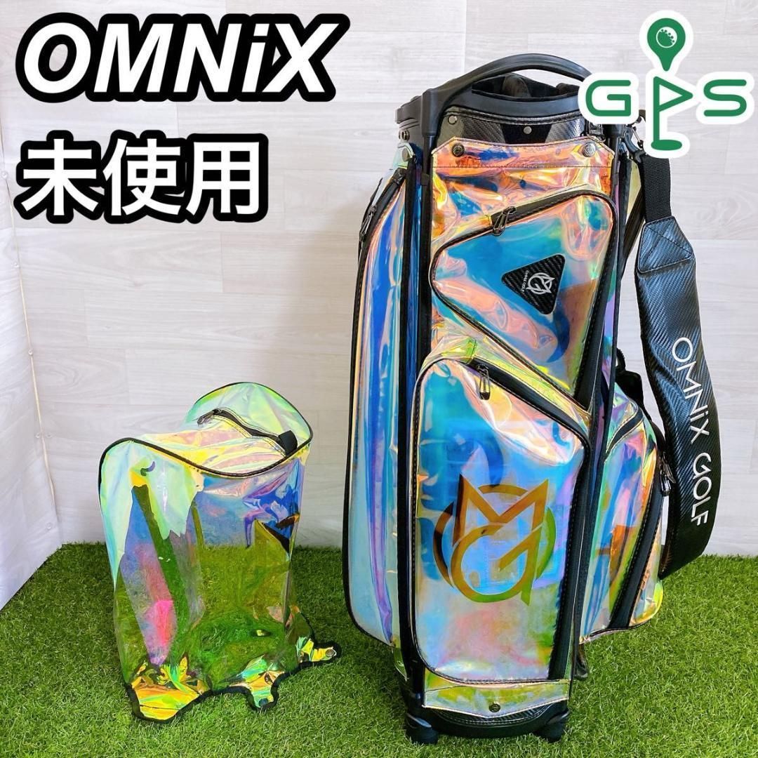 未使用 OMNiX オムニクス キャディバッグ レインボー 七色 虹色 未使用 OMNiX オムニクス キャディバッグ レインボー 七色 虹色