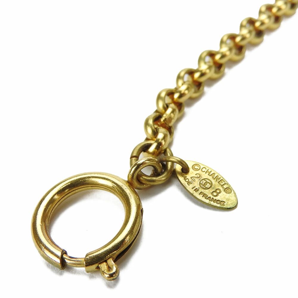 【中古】CHANEL シャネル ココマーク ミラー ネックレス チェーン アクセサリー GP メッキ 鏡 小物 箱 accessories  necklace mirror coco