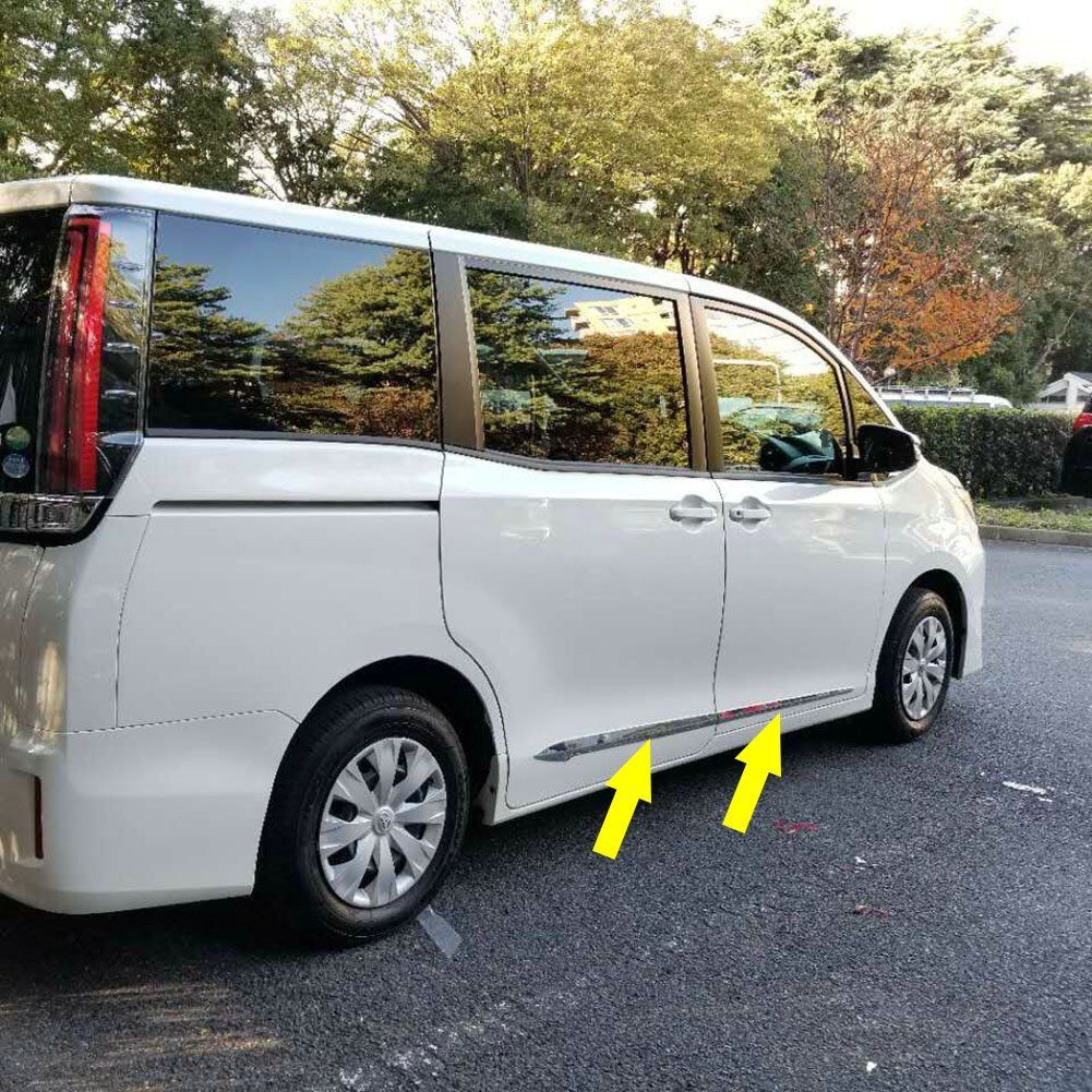 新品 Toyota NOAH 80系 専用 外装 ノア クロームメッキ 新型 サイド ドア トヨタ アンダー RUIQ モール