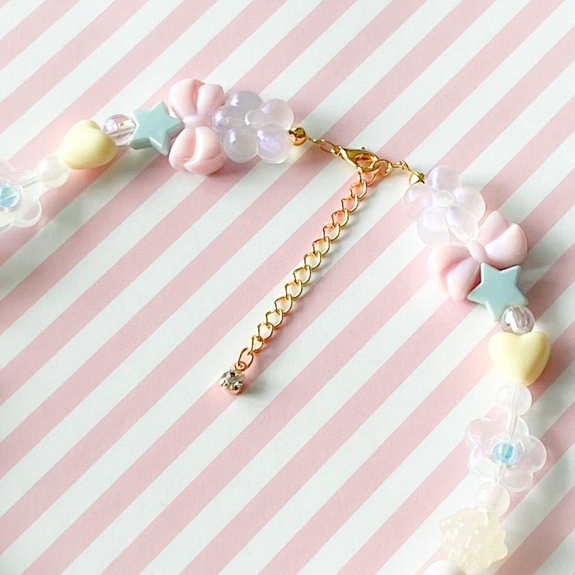 little princess＊yume kawa - mint blue wing キッズイヤリング + キッズ ネックレス セット ＊ キッズアクセサリー プレゼント ハロウィン 女の子 ゆめかわ noakoma