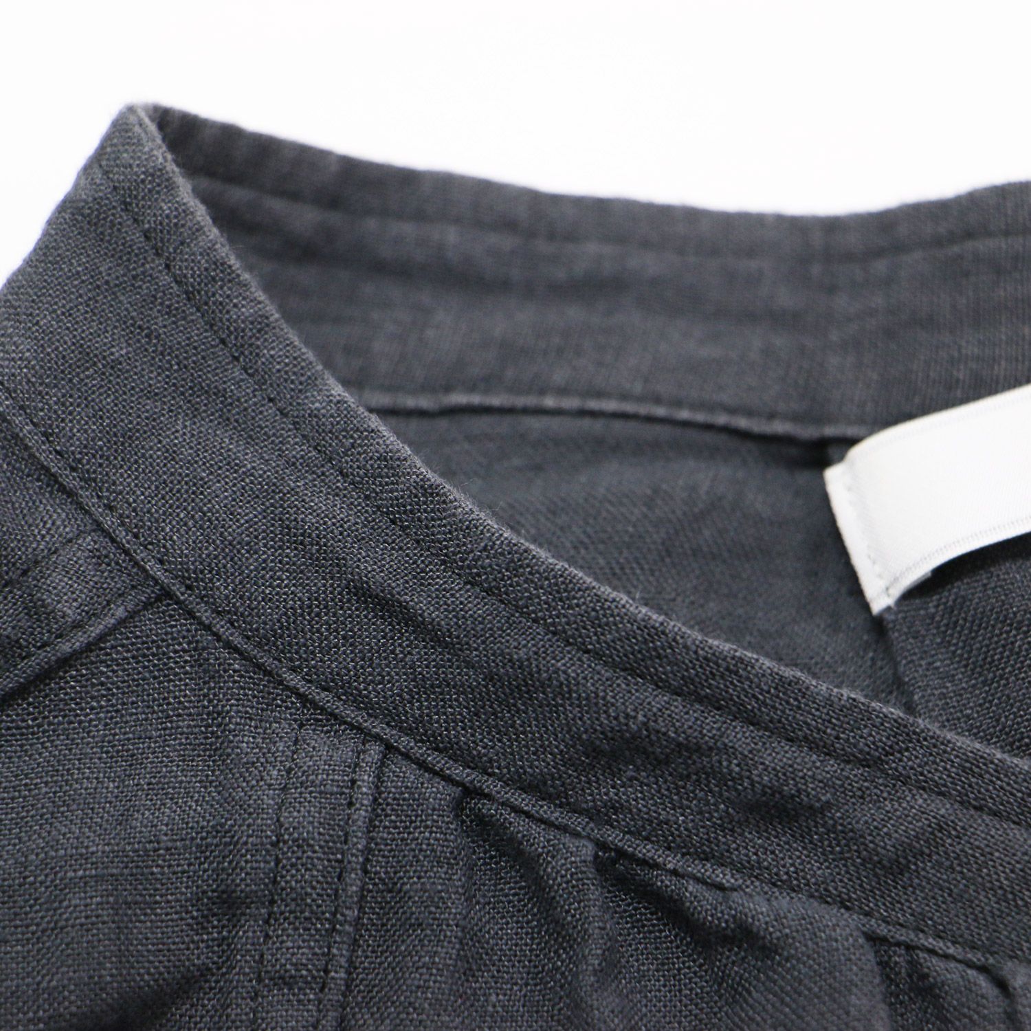 archi - ARCHI アーキ ワンピース グレー サイズ:M / リネン ガウン シャツ / WASHER LINEN STACK GOWN ロング丈 長袖 バンドカラー / 日本製 / トップス ドレス 【レディース】【中古】 ARCHI アーキ ワンピース グレー サイズ:M / リネン ガウン