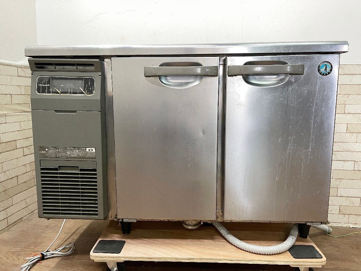 ◆ホシザキ 業務用 テーブル形 冷蔵庫 RT-115MTCG 2021年製 厨房機器 2ドアコールドテーブル 台下冷蔵庫 155L 動作 済み 他1181