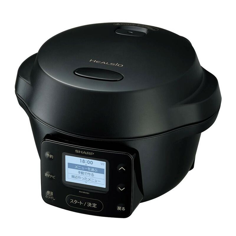 メーカー シャープ SHARP ヘルシオ ホットクック ブラック KN-MN16H-B