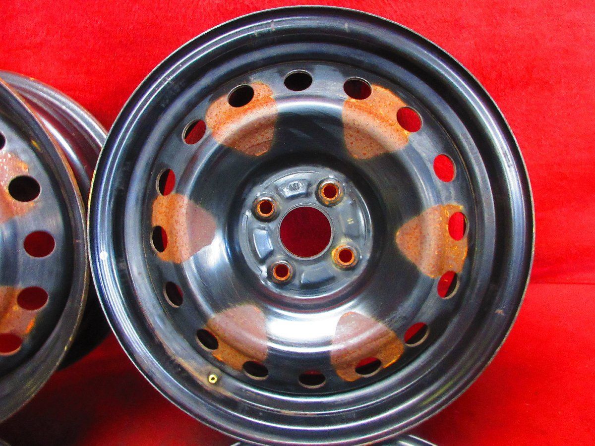 スチール ホイール 4本 トヨタ 100系 ラクティス純正 16×5.5J 4穴 100 