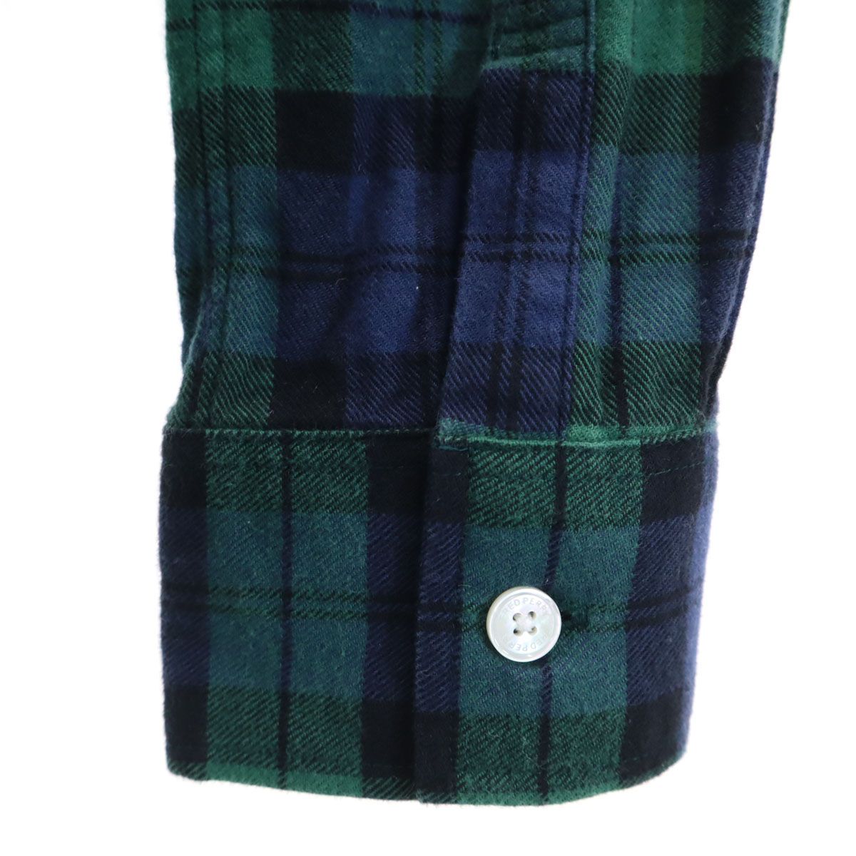 FRED PERRY フレッドペリー チェック柄 長袖 シャツ 10 グリーン系 