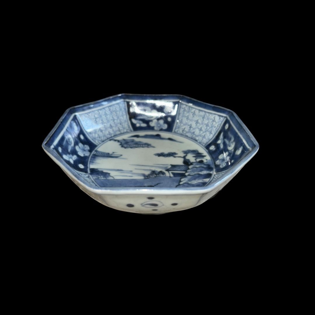 明治期 伊万里焼 染付八角皿/ 骨董品 食器 盛り皿 - メルカリ