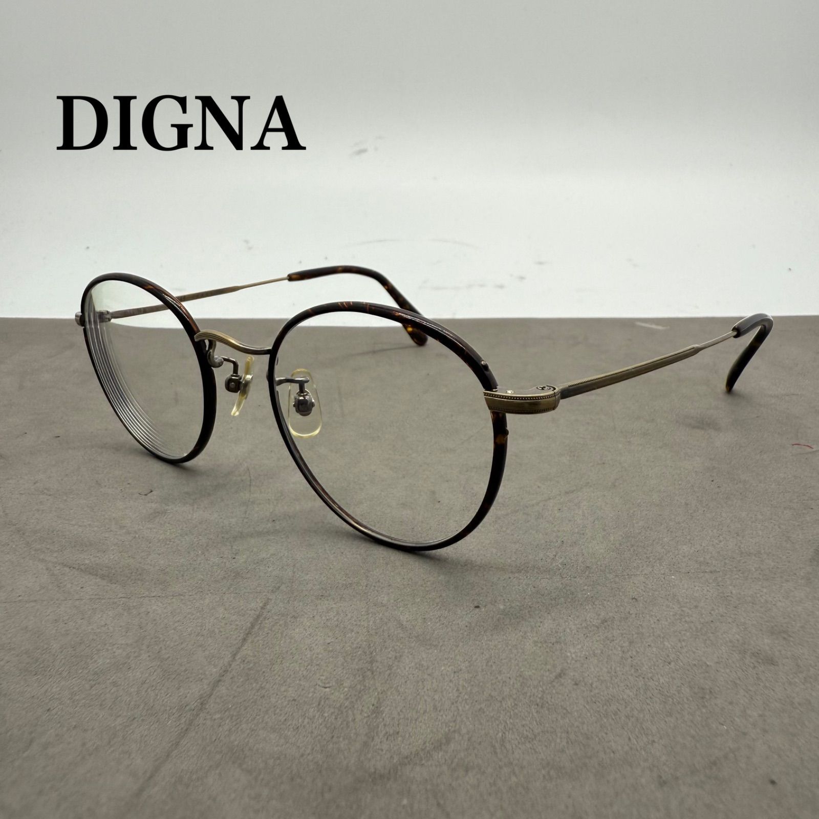 DIGNA classic 904 gummetal boston eyegear ディグナ ボストンタイプ