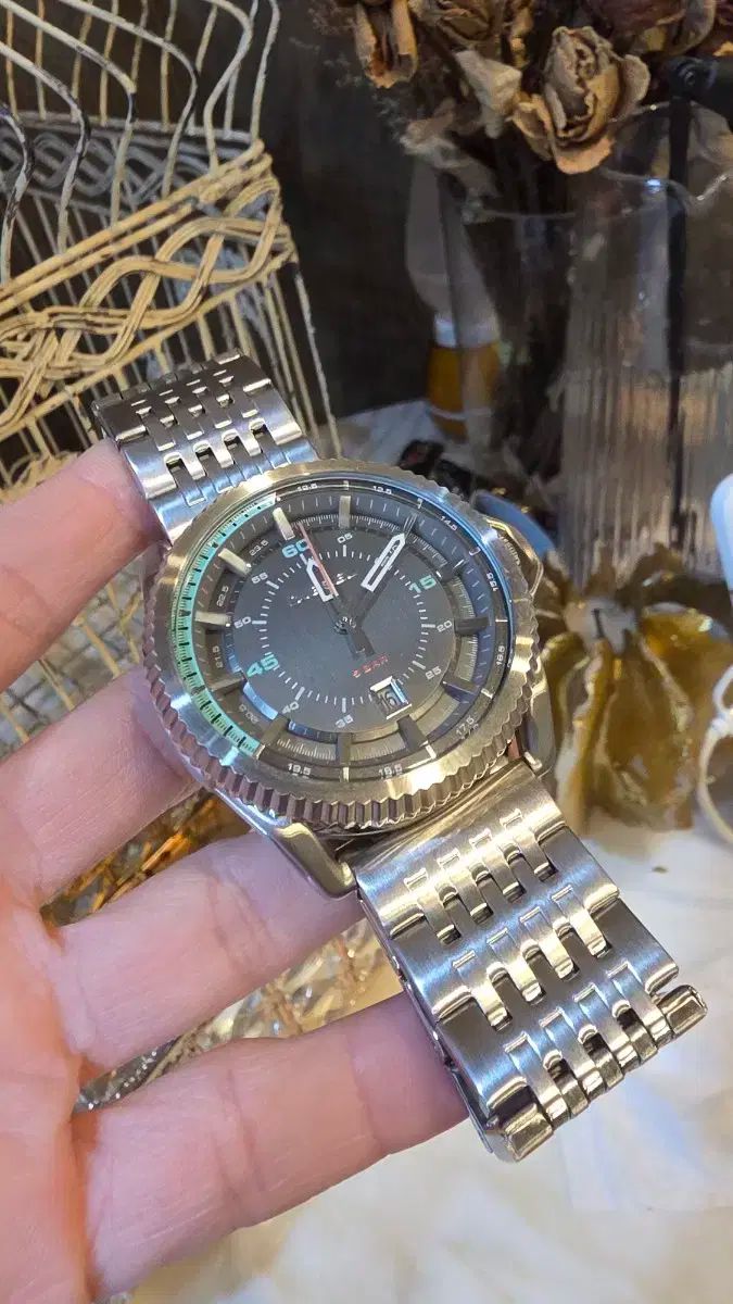 DIESEL ディーゼル メタル 時計