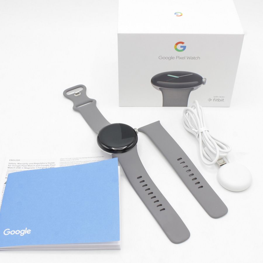 美品】Google Pixel Watch GA03305-TW Polished Silver ステンレス