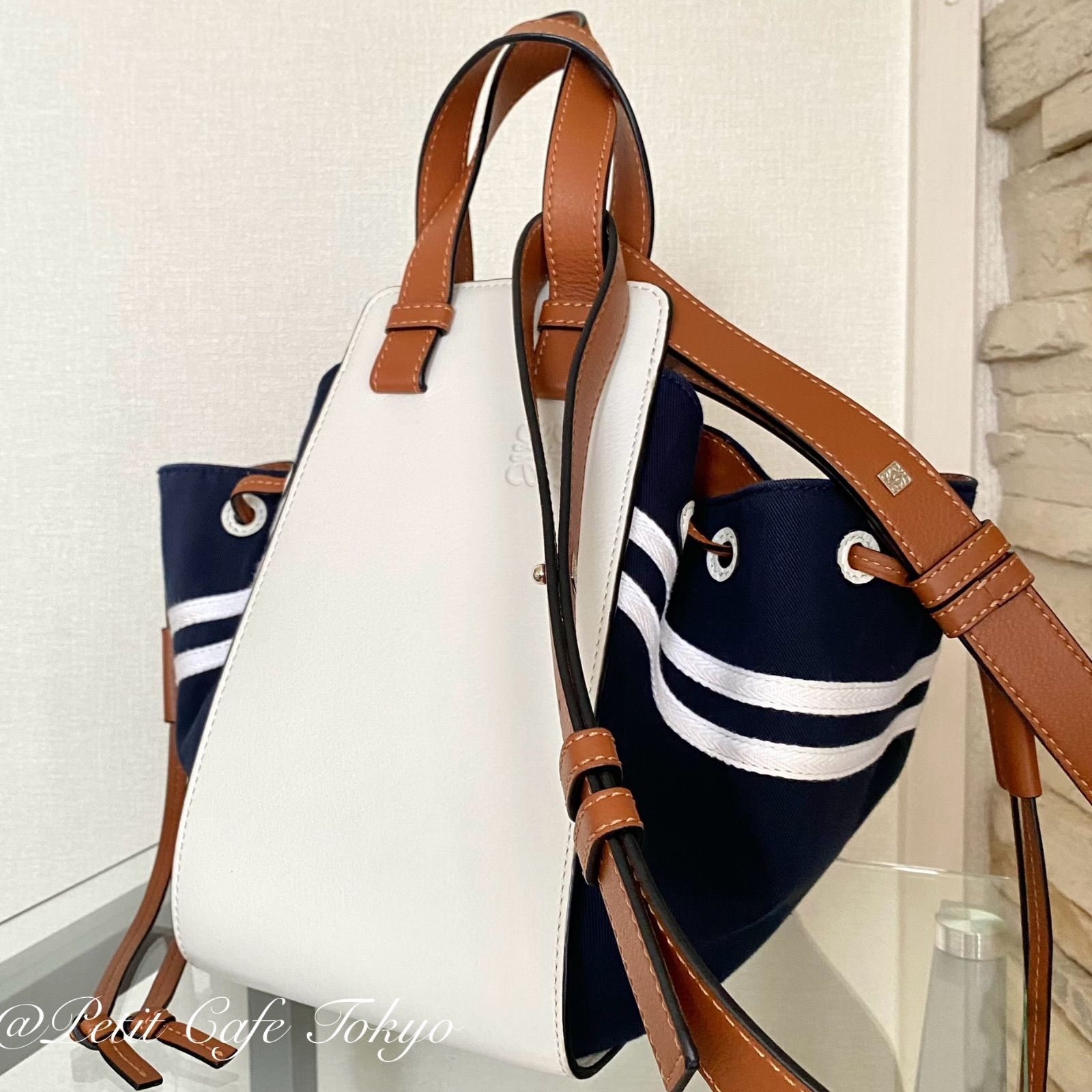 LOEWE ロエベ ハンモック セーラー スモールバッグ ホワイト