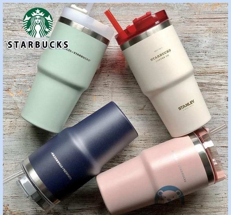 STARBUCKS スターバックス タンブラー ステンレスカップ コップ ストロー スタバ 保温 保冷 おしゃれ 海外 新品 大容量 590ml -  メルカリ