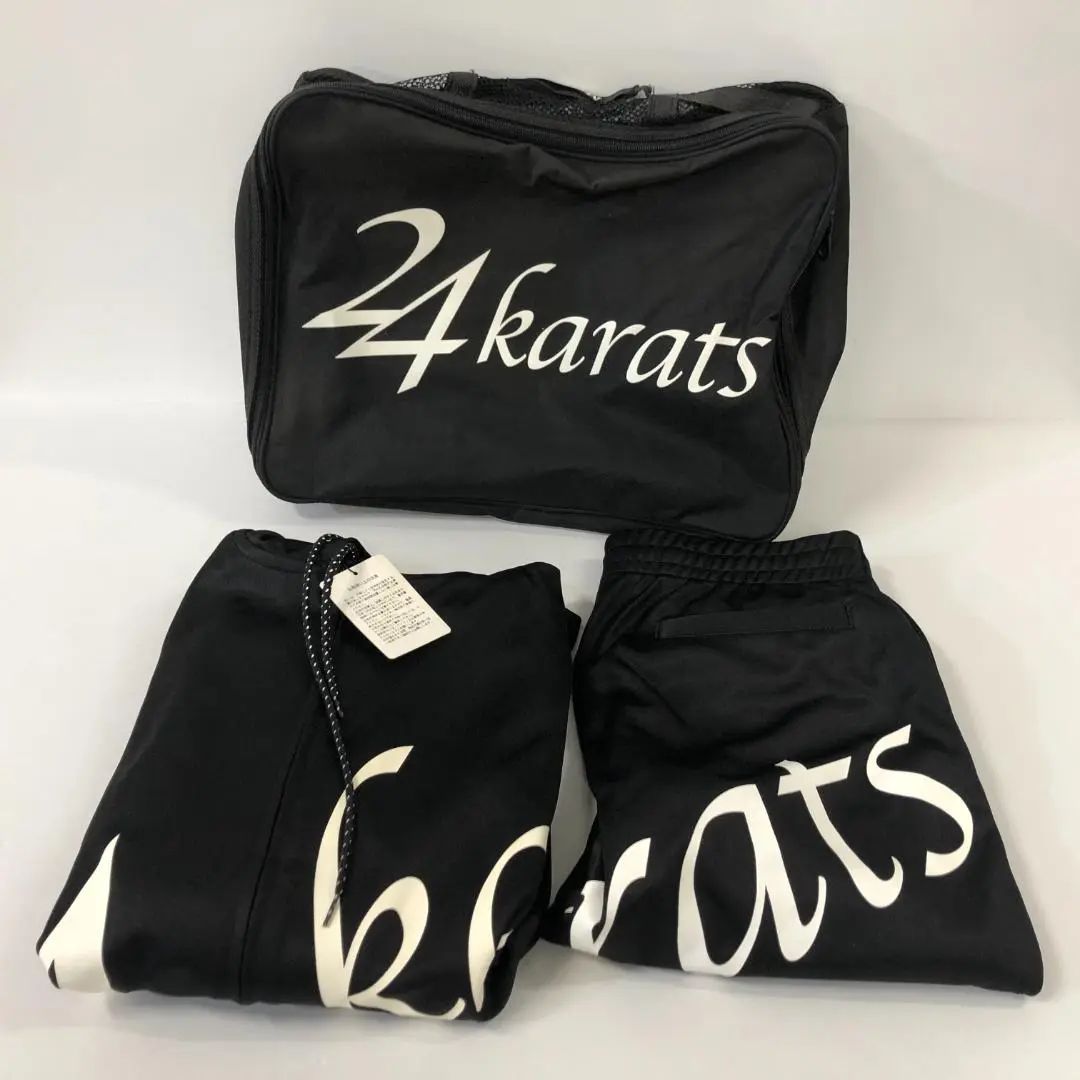 24カラッツ24karats 上下セットアップ Ｍサイズ ブラック【87-230301