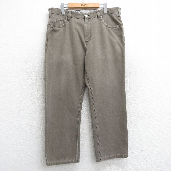 W36/古着 パンツ メンズ 00s 茶系 ブラウン 25mar05 中古 ボトムス ロング