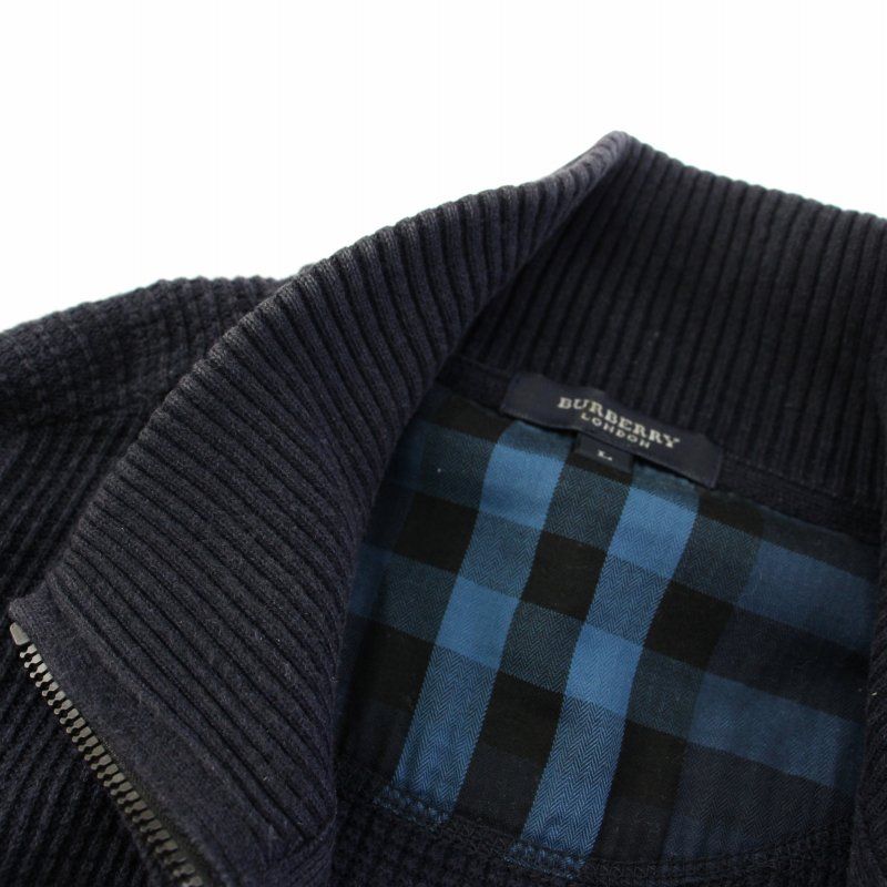 バーバリー ロンドン BURBERRY LONDON ニットジャケット ジップ