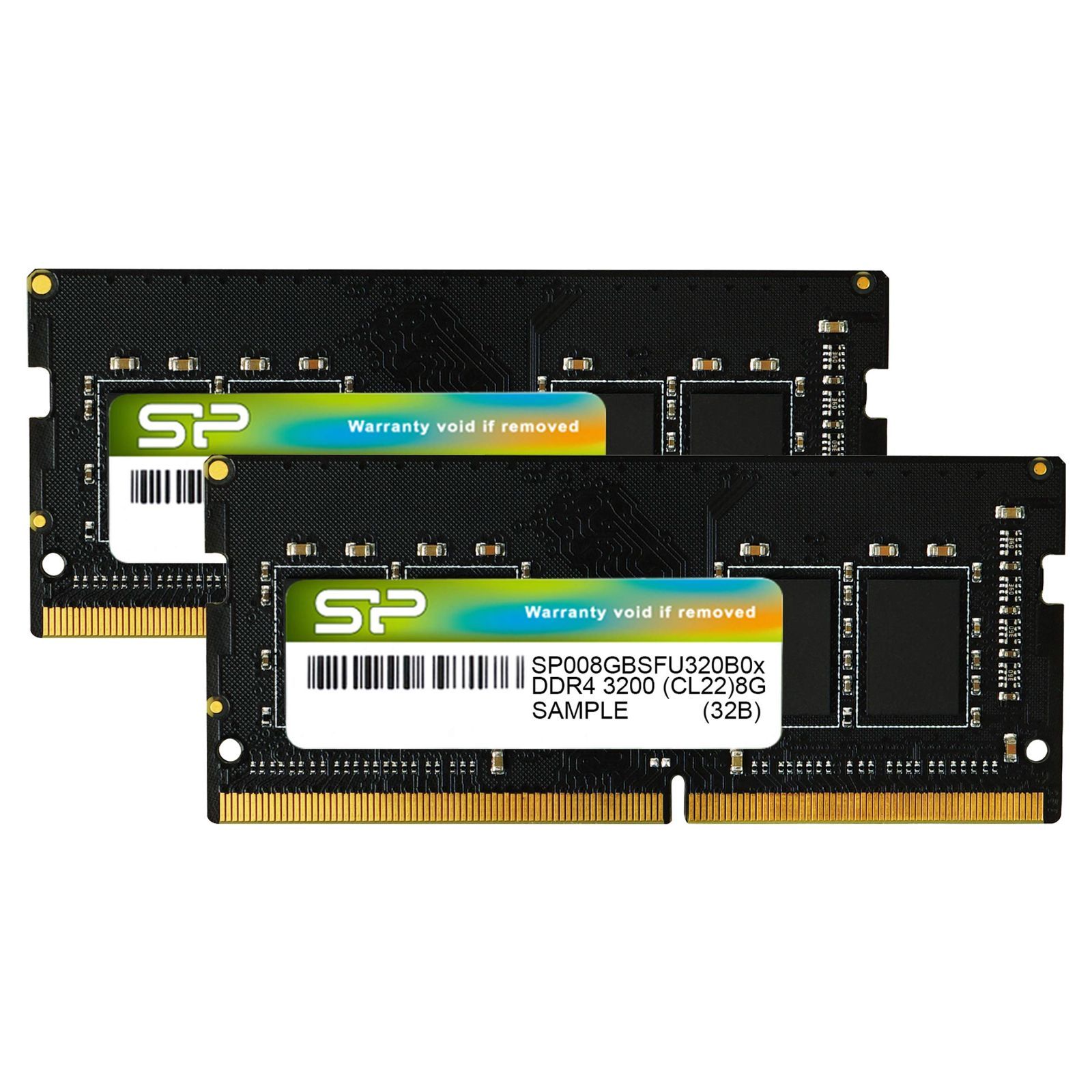 【新着商品】SP016GBSFU320B22 CL22 1.2V 260Pin (16GB) 8GB×2枚 (PC4-25600) DDR4-3200 ノートPC用メモリ シリコンパワー