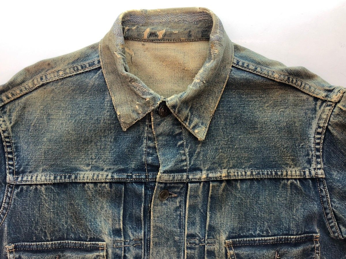 リーバイス Levi's 507XX 2nd original vintage denim jacket 50's~60's セカンド オリジナル ヴィンテージ デニムジャケット ハギ付き 両面タブ 紙パッチ  青 ジャケット 無地 ブルー 104MT-89