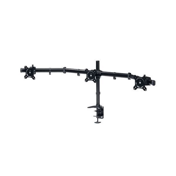 サンワサプライ モニターアーム 3画面 横並び ブラック CR-LAC312BK 組立式