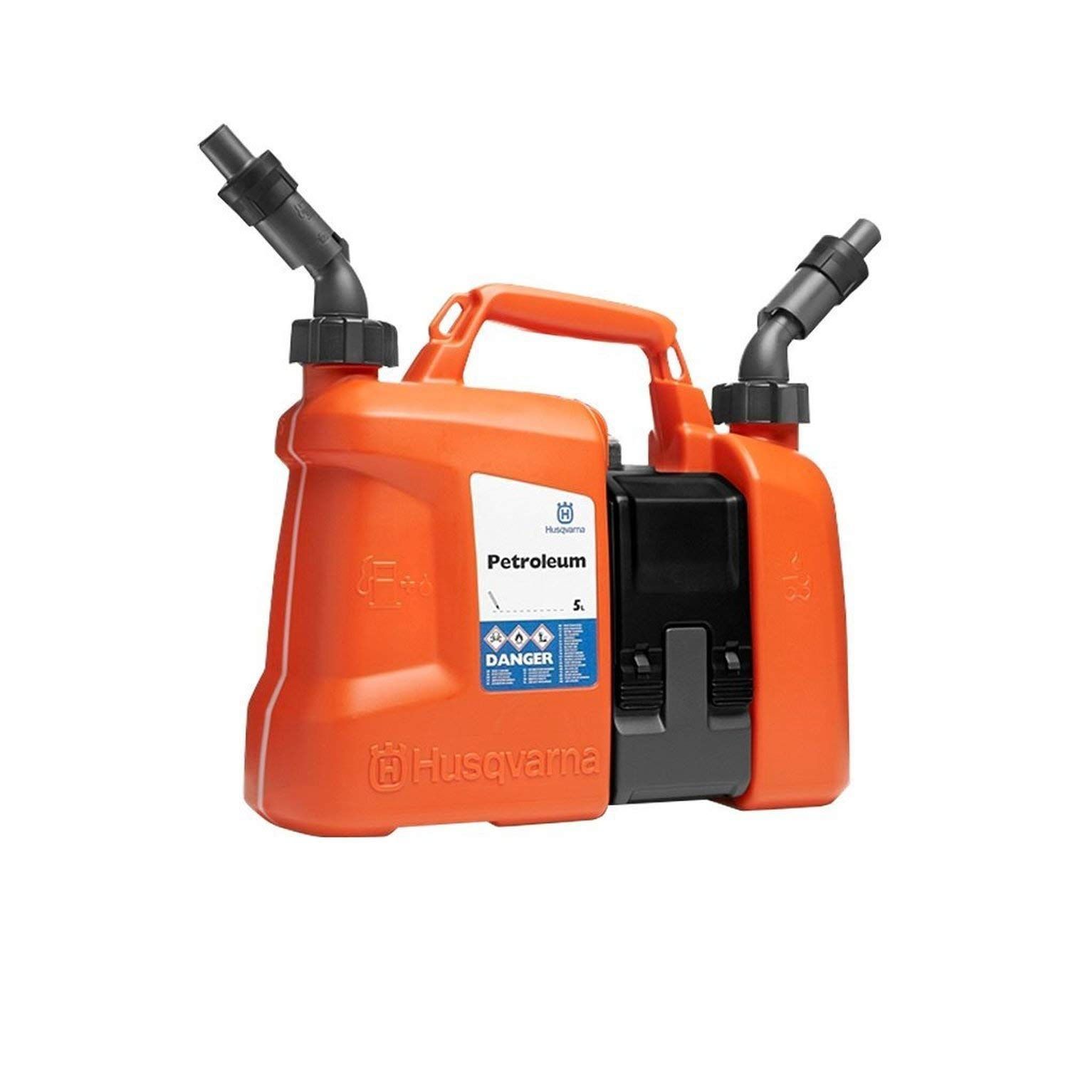 ハスクバーナ ポリ容器 コンビカン5 混合ガソリンタンク5L | チェーンオイルタンク 2.5L 超過供給防止機能付 580754201