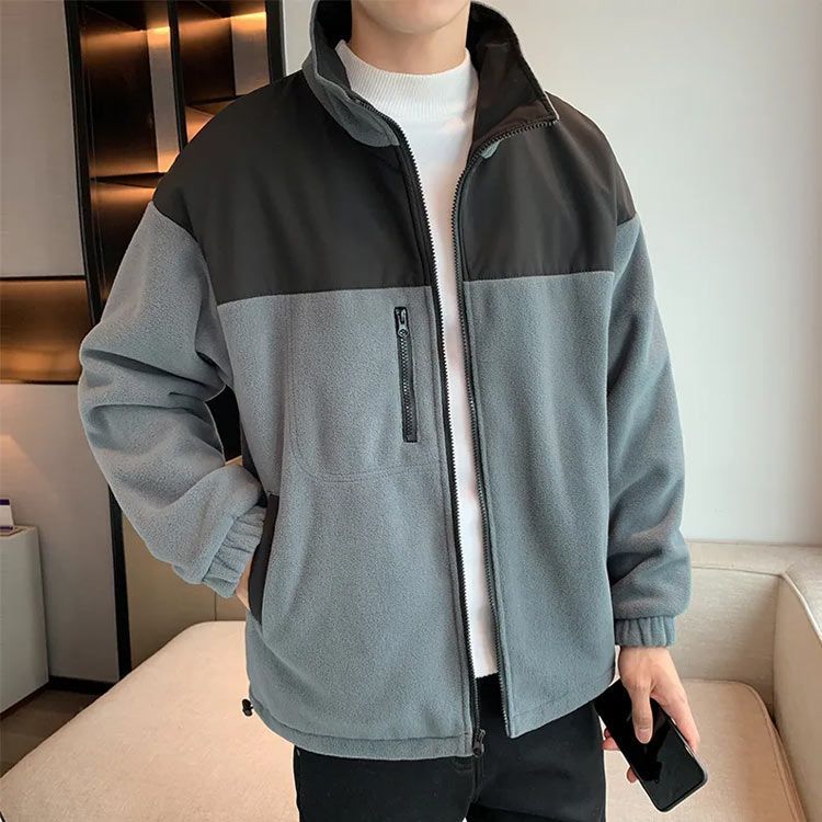 ゴルフウェア メンズ 冬 秋 長袖 ボアジャケット 裏フリース 秋冬 冬用