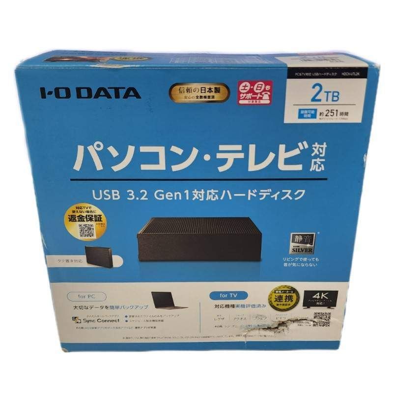 IO DATA アイオーデータ 外付け HDD HDCX-UTL2K 2TB ハードディスク