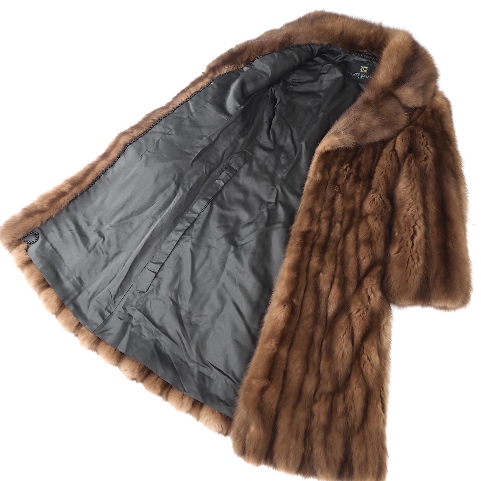 BALMAIN ブラウンファーコート BALMAIN ブラウンファーコート