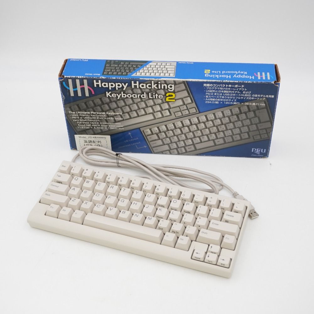 PFU ピーエフユー PC周辺機器 Happy Hacking Keyboard Lite2 英語配列 USB 白 PD-KB200W/U - メルカリ