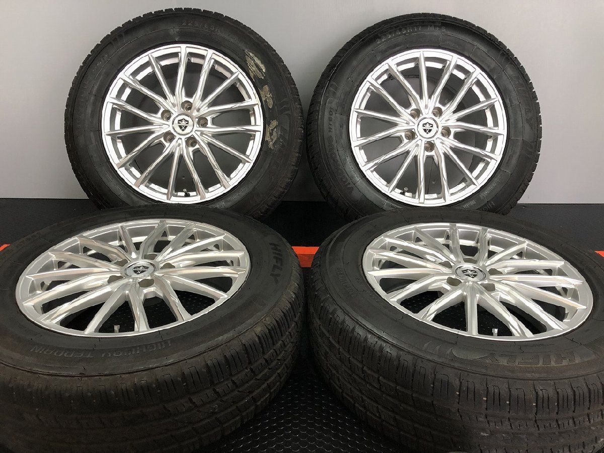 HIFLY VIGOROUS HT601 225 65R17 夏タイヤ Lehrmeister ESTROSA 17インチ 7J5HPCD114.3 45 22年製 バリ溝 STB010