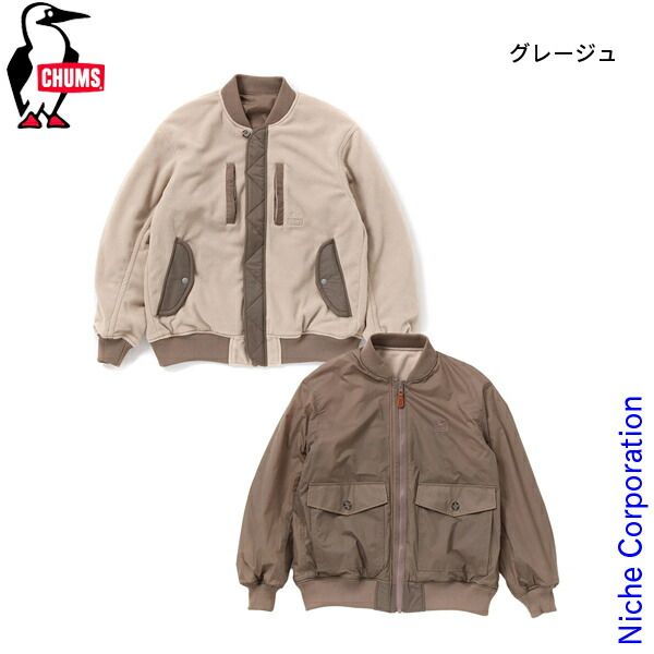 ゴルフ 【新品】 チャムス リサイクルチャムリーフリースリバーシブル 