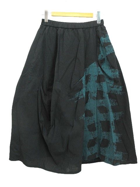 会員様限定 お買い得商品 ジウ 慈雨 センソユニコ 変形 ロング スカート ジャガード 40 スカート
