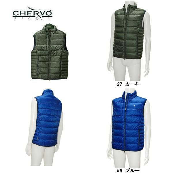 シェルボ CHERVO メンズ 秋冬 保温 撥水性 防シミ性 通気性 中綿ベスト 031-43070