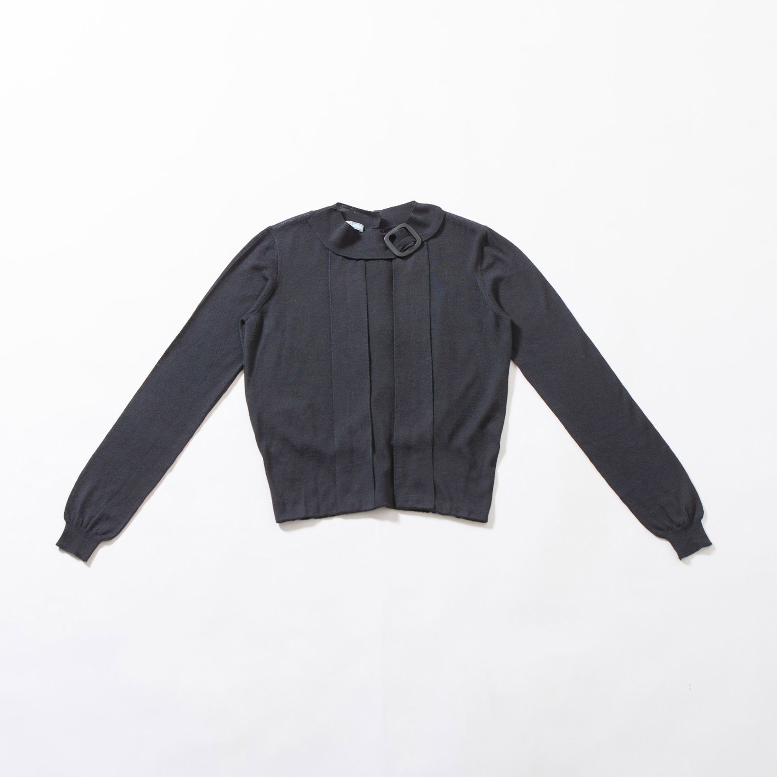 PRADA リブ編みシルクウールニット PRADA ［飯能本店］PRADA プラダ Vネック サマーセーター ニット