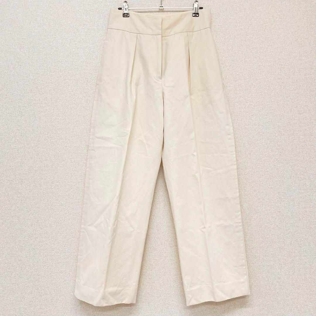 JIL SANDER ジルサンダー　コットンパンツ　アイボリー　34サイズ JIL SANDER ジルサンダー コットンパンツ アイボリー 34サイズ JIL