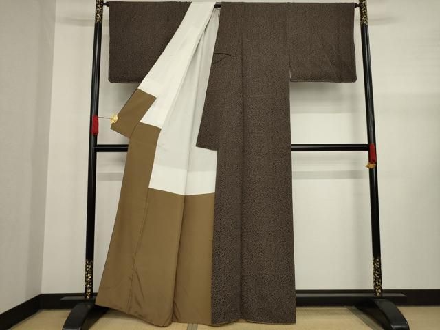 平和屋着物○人間国宝・中島秀吉・重要無形文化財 江戸小紋 市松文様