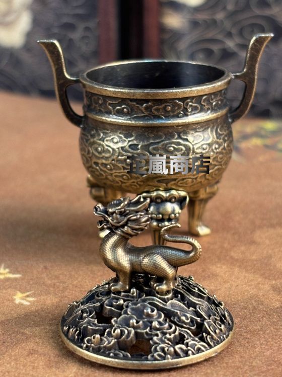銅器 三層獅足祥雲紋薫香炉 茶道檀香炉 盤香炉 仏具 工芸品 置物 銅器 三層獅足祥雲紋薫香炉 茶道檀香炉 盤香炉 仏具 工芸品 置物