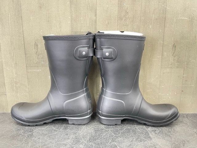 大人気商品未使用 ハンター レインブーツ ブラック US7 約24cm? WOMENS ORIGINAL BACKADJ SHORT WFS1013RMA Hunter レディース？/56792 自分で履ける