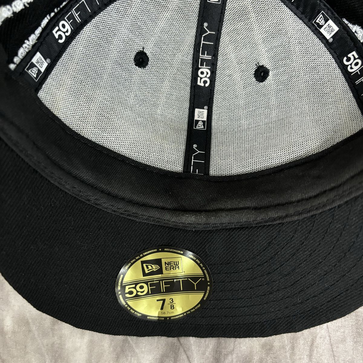 Supreme×NEW ERA/シュプリーム×ニューエラ【19SS】Text Stripe New Era Cap/テキスト ストライプ ボックスロゴキャップ/帽子