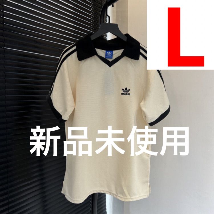 新品未使用 大人気 adidas アディダス ワッフル Tシャツ 半袖 ポロシャツ 男女兼用 Lサイズ