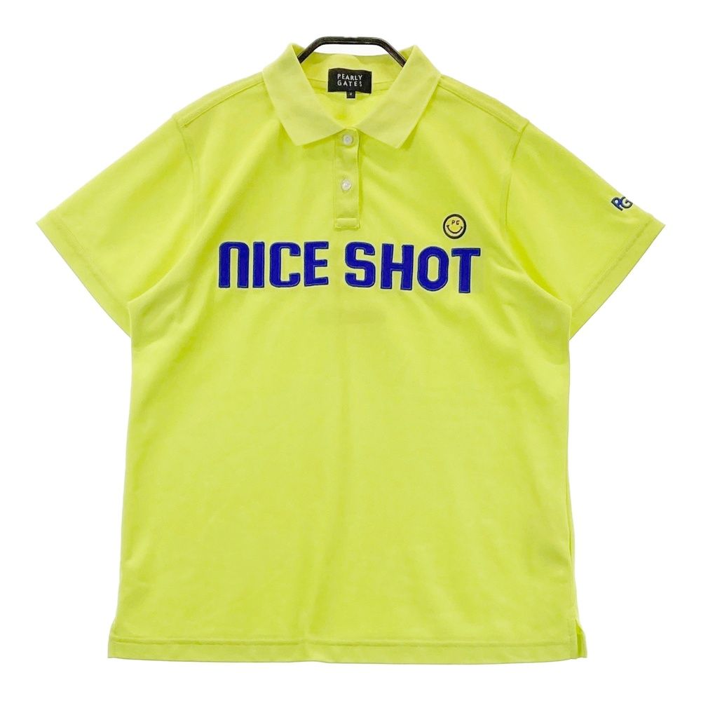 サイズ 2 PEARLY GATES パーリーゲイツ モデル 半袖ポロシャツ イエロー系 240101451180 ゴルフウェア レディース ストスト