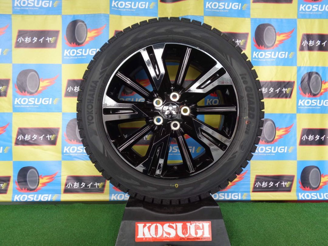 エクリプスクロス ブラックエデション 純正 スタッドレスセット 18インチ ヨコハマ アイスガードG075 225 55R18 神奈川県