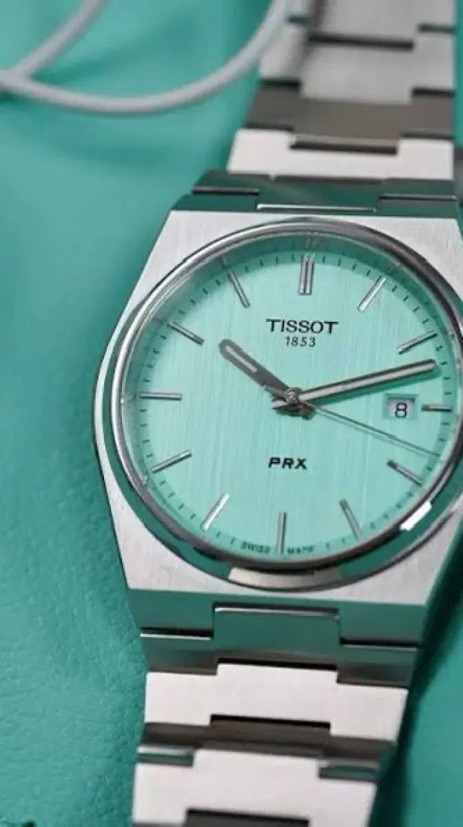 ティソ tissot prx 40mm クオーツ ライトグリーン