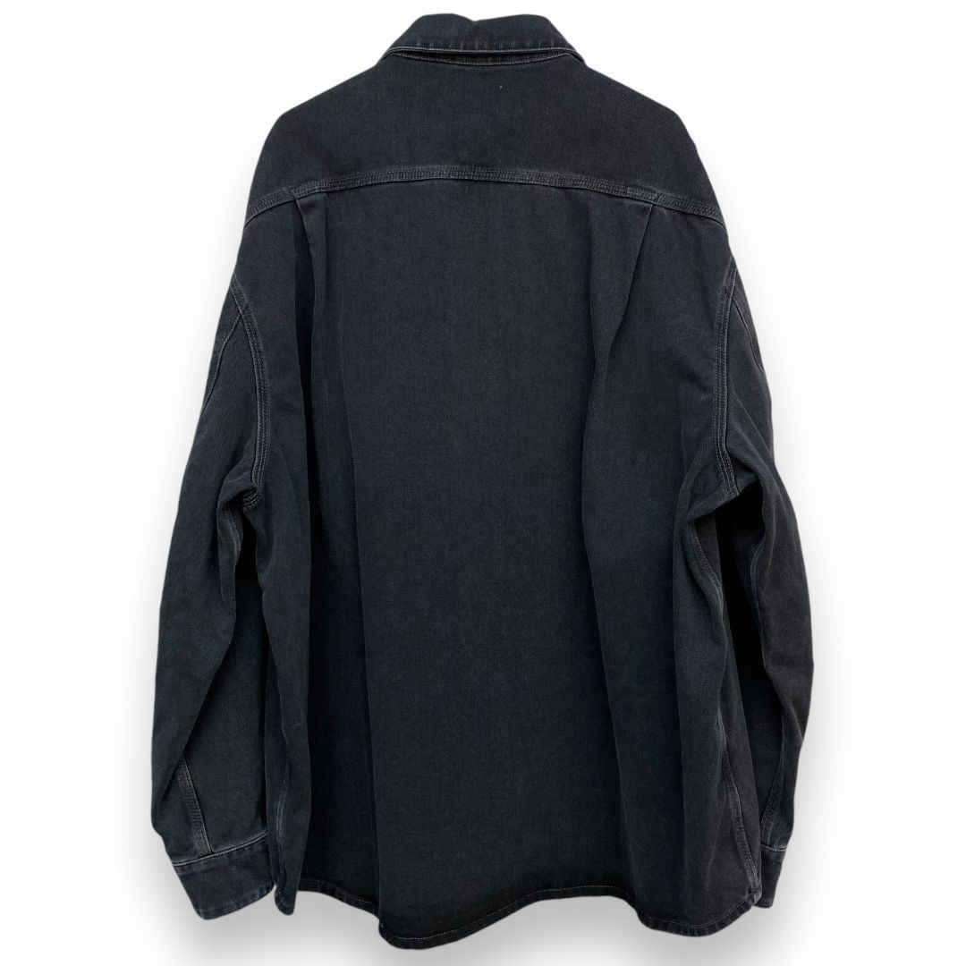 HED MAYNER 24SS FADED BLACK HEAVY DENIM OVER SHIRT Mサイズ