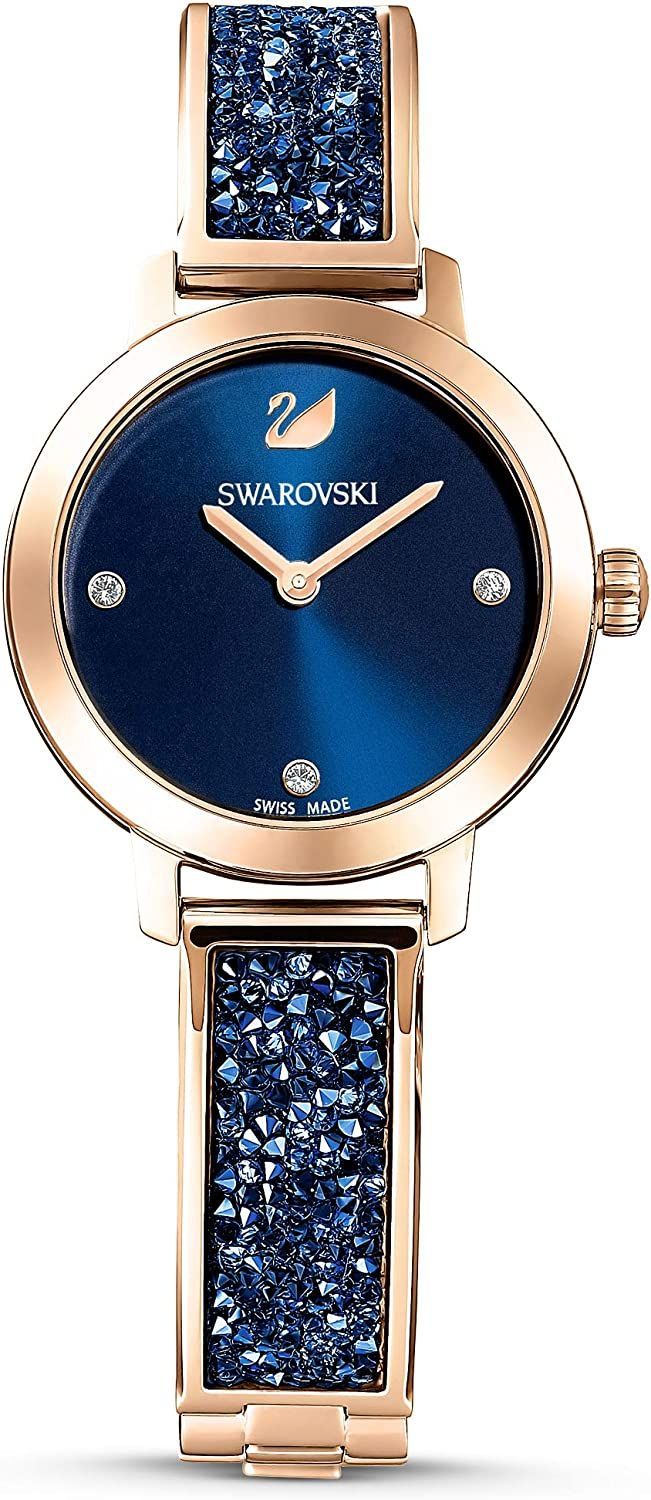 SWAROVSKI 5466209 腕時計 レディース ブルー ゴールド - メルカリ