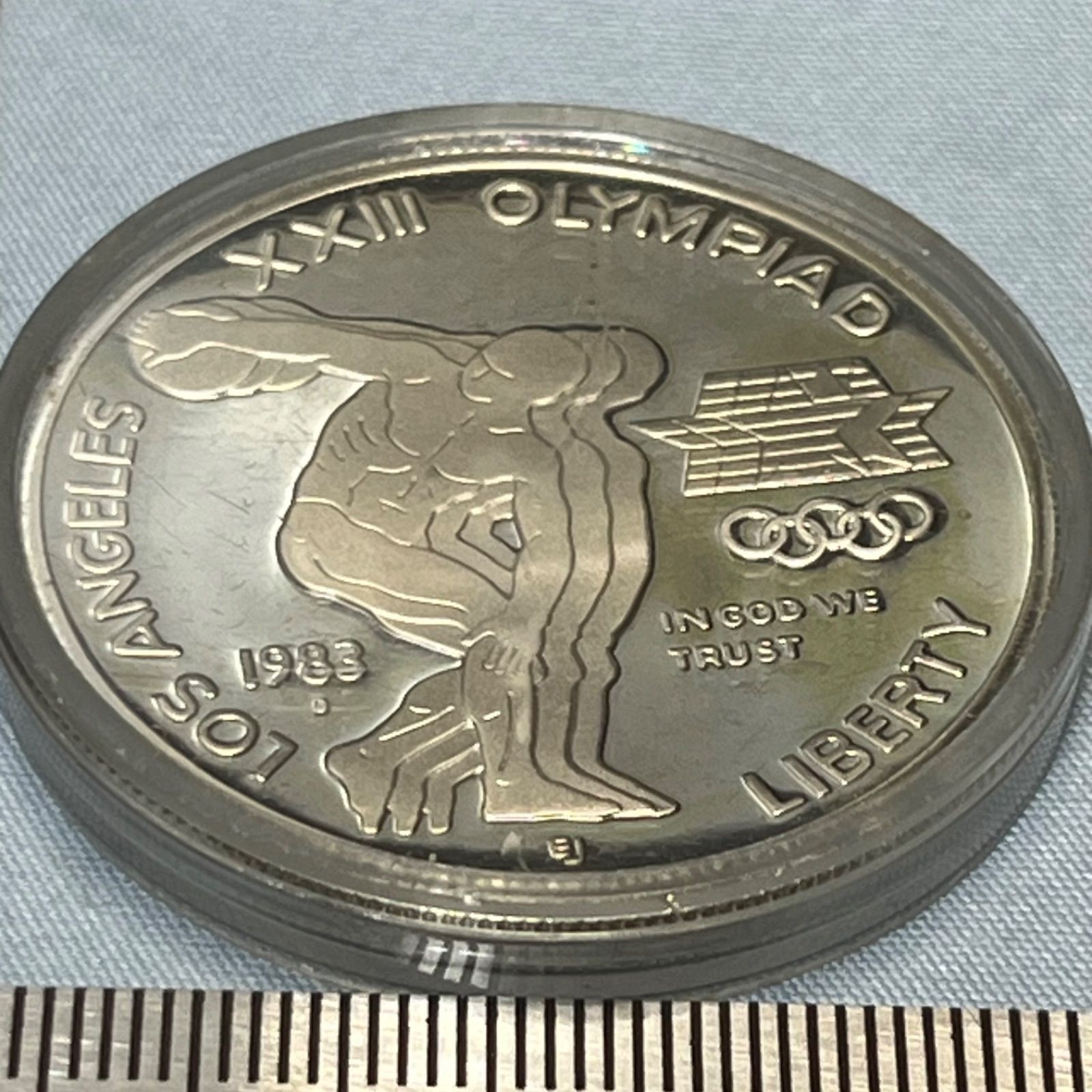 銀貨】1983年 アメリカ ロサンゼルス五輪公式記念 1ドル銀貨