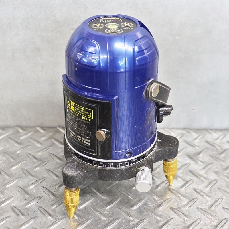 山真 レーザー墨出し器 Bio-X4 バイオ・エックス YAMASHIN 工具 中古