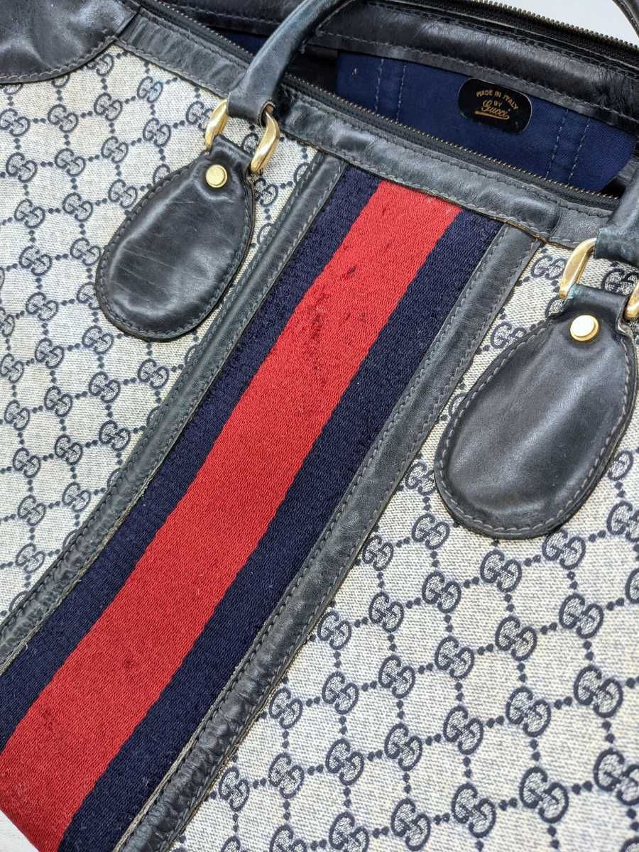 GUCCI グッチ OLD オールド モノグラム シェリーライン ボストン GUCCI グッチ OLD オールド モノグラム シェリーライン ボストン